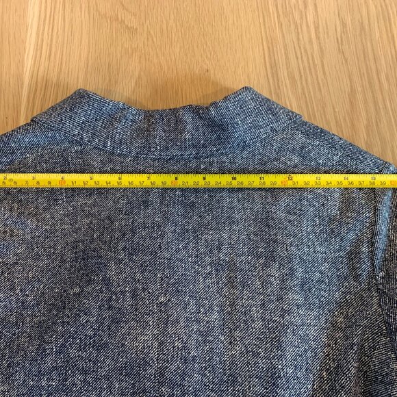 Cutaway Double Breasted Piquet Blazer - Picture 16 of 16